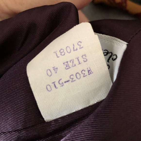 {Pendleton} Vintage Wool Plum Blazer Jacket - Picture 6 of 6